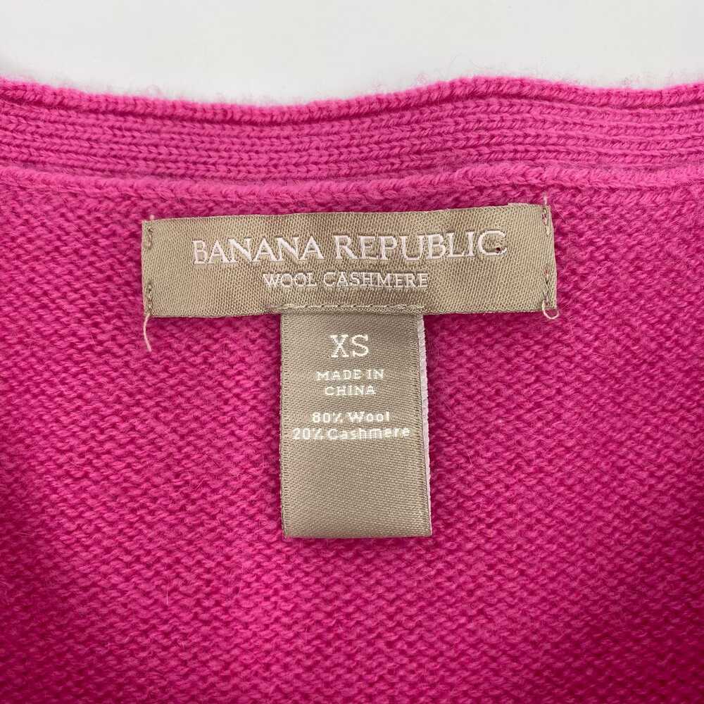 Banana Republic Pink Red Striped Wool Cashmere Blend Sweater | XS Regular - Picture 3 of 6